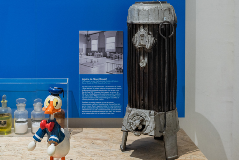 Textos dels Centre d’Interpretació i el consultori mèdic de la colònia de Borgonyà.