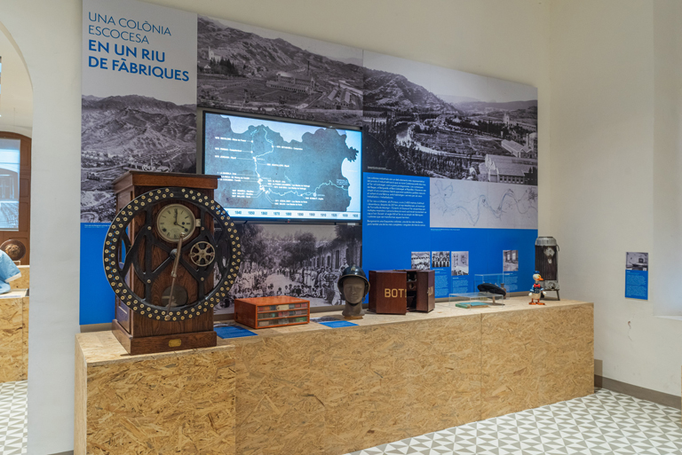 Textos dels Centre d’Interpretació i el consultori mèdic de la colònia de Borgonyà.